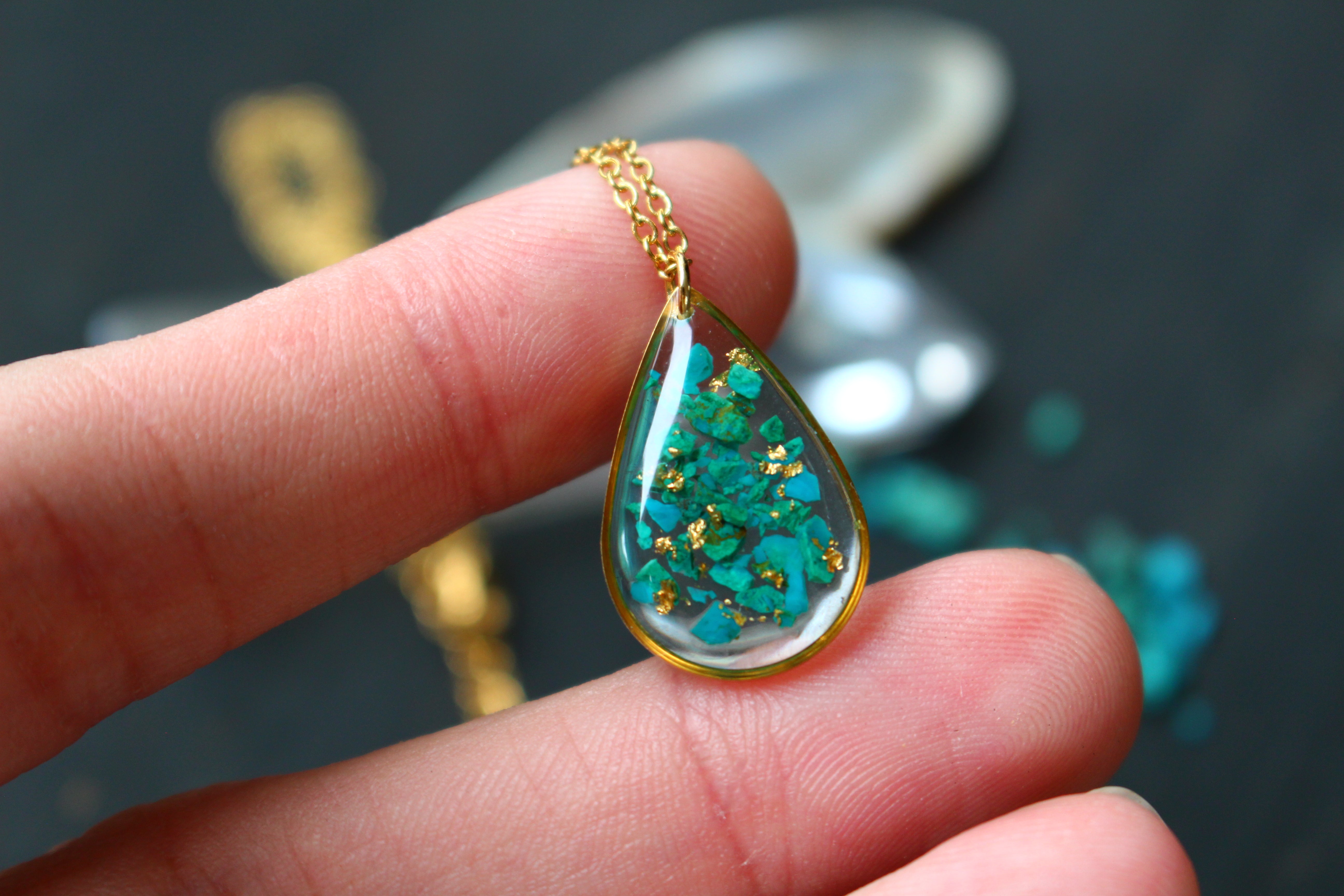 Chrysocolla Necklace – Baïmy