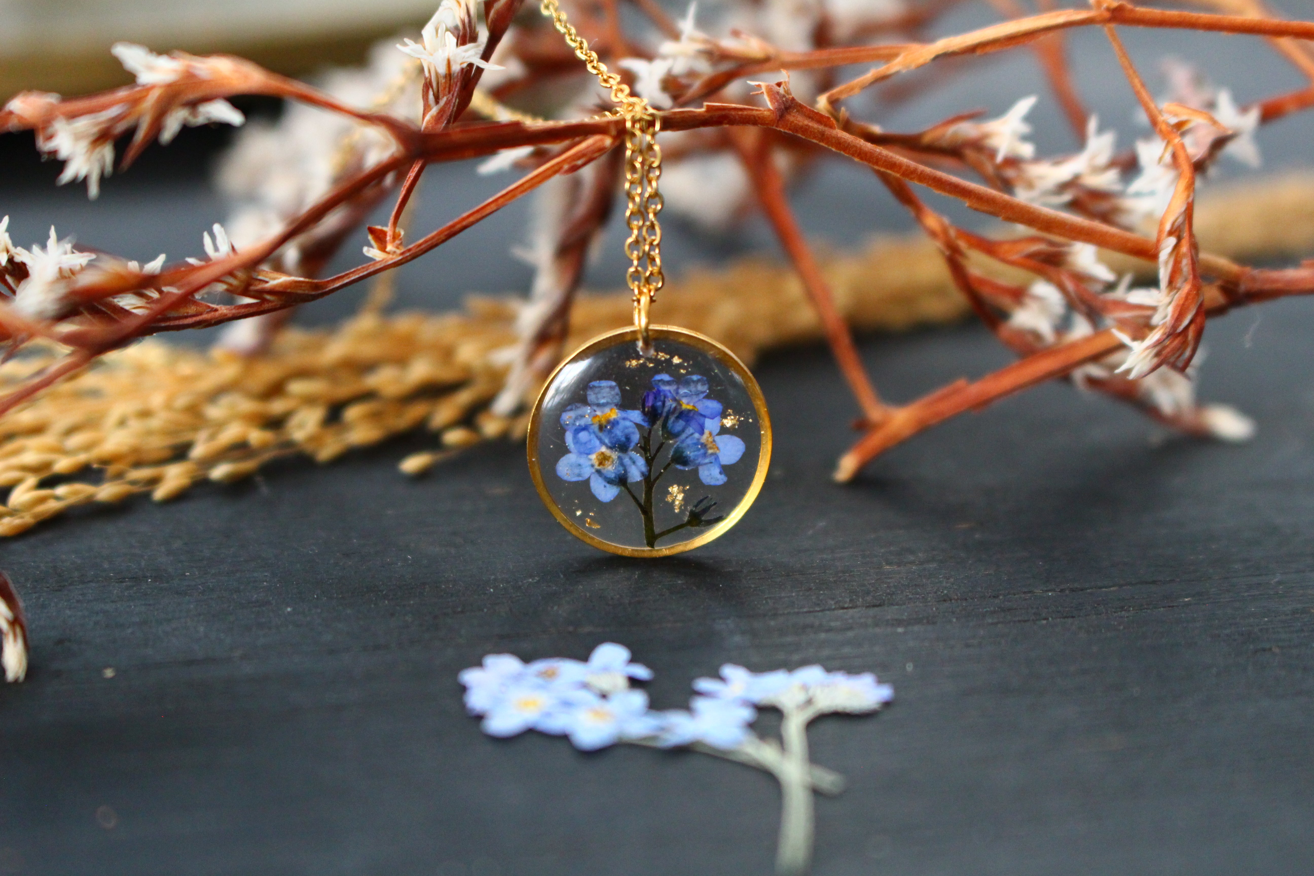 Forget-me-not necklace – Baïmy